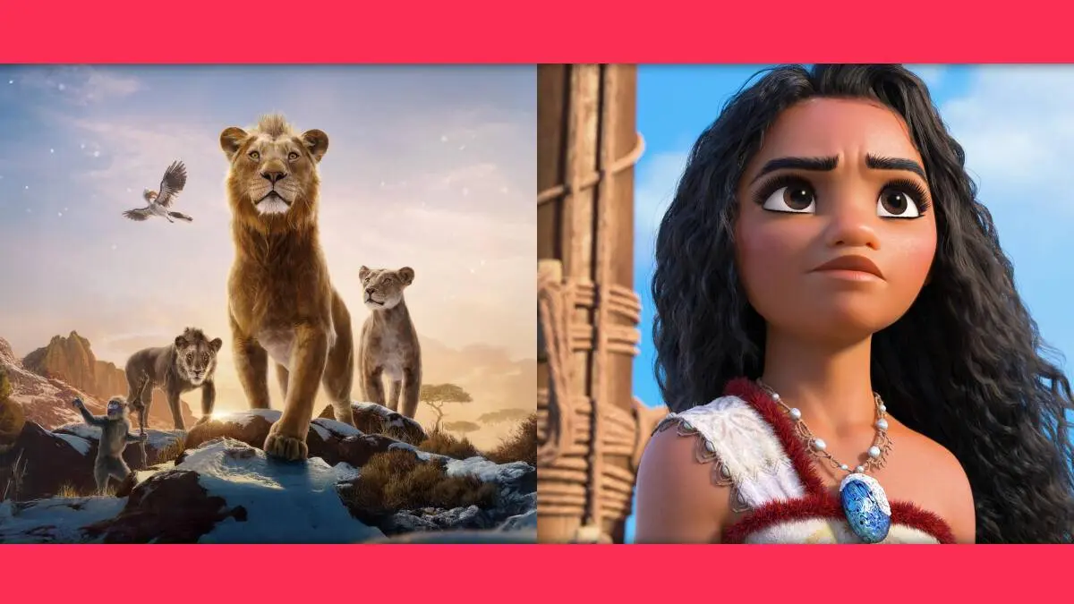 Mufasa e Moana 2 estão entre as maiores bilheterias do ano no Brasil