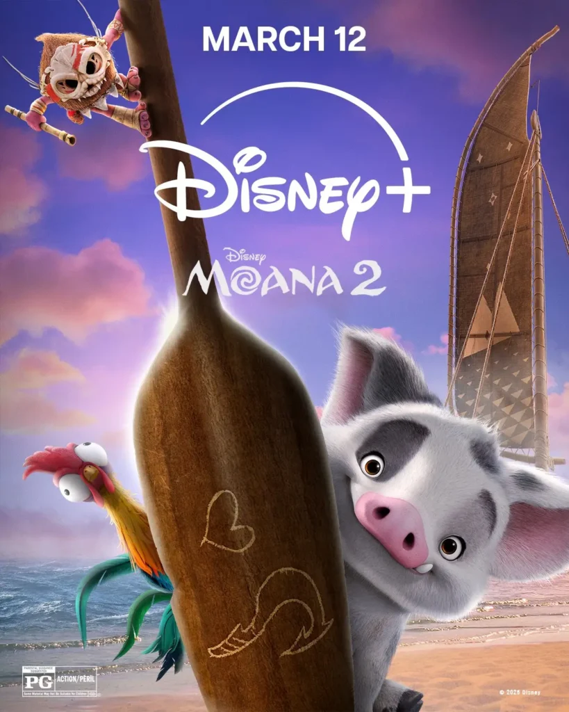 Moana 2 ganha pôster para o streaming